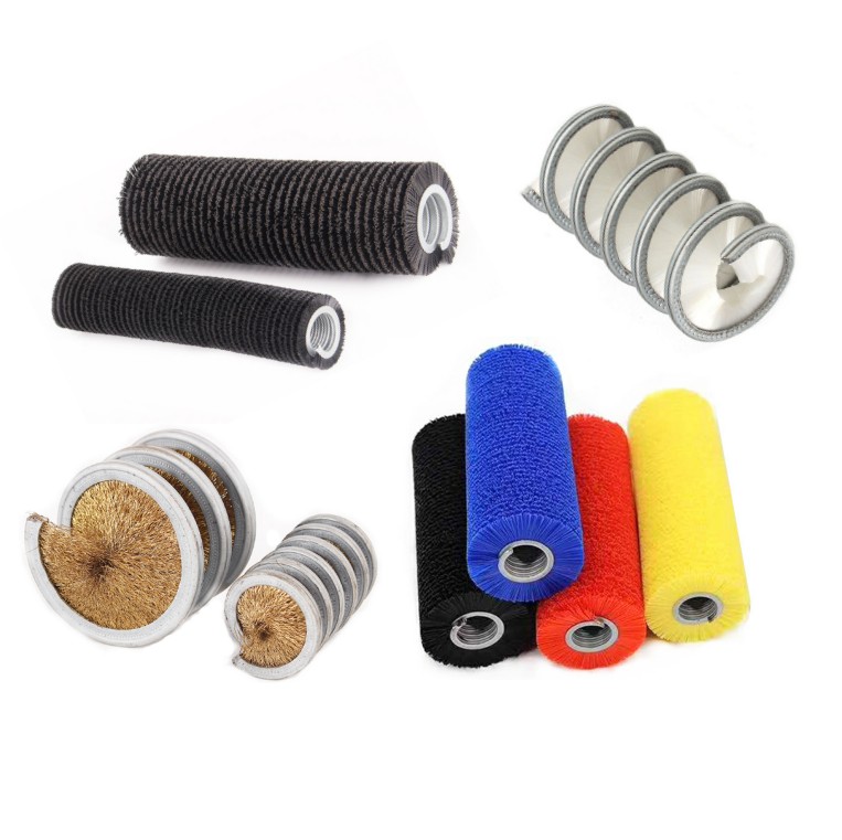 Customized Soft Nylon Spring Wound Coil Brushes, Inward Dust 